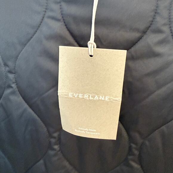 Everlane The ReNew Quilted Mid-Length Liner Jacket In Black Size Small New - Picture 11 of 15